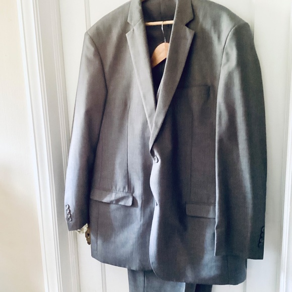 Fabio Fabrinni 3-Piece Suit Men's 42L Gray 2-Button Notch Lapel Formal Wedding - Picture 2 of 16